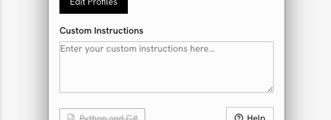 Custom prompt window