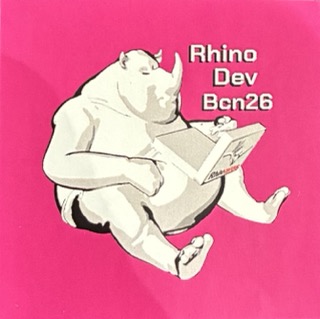 Rhino Developer Meeting Barcelona sticker